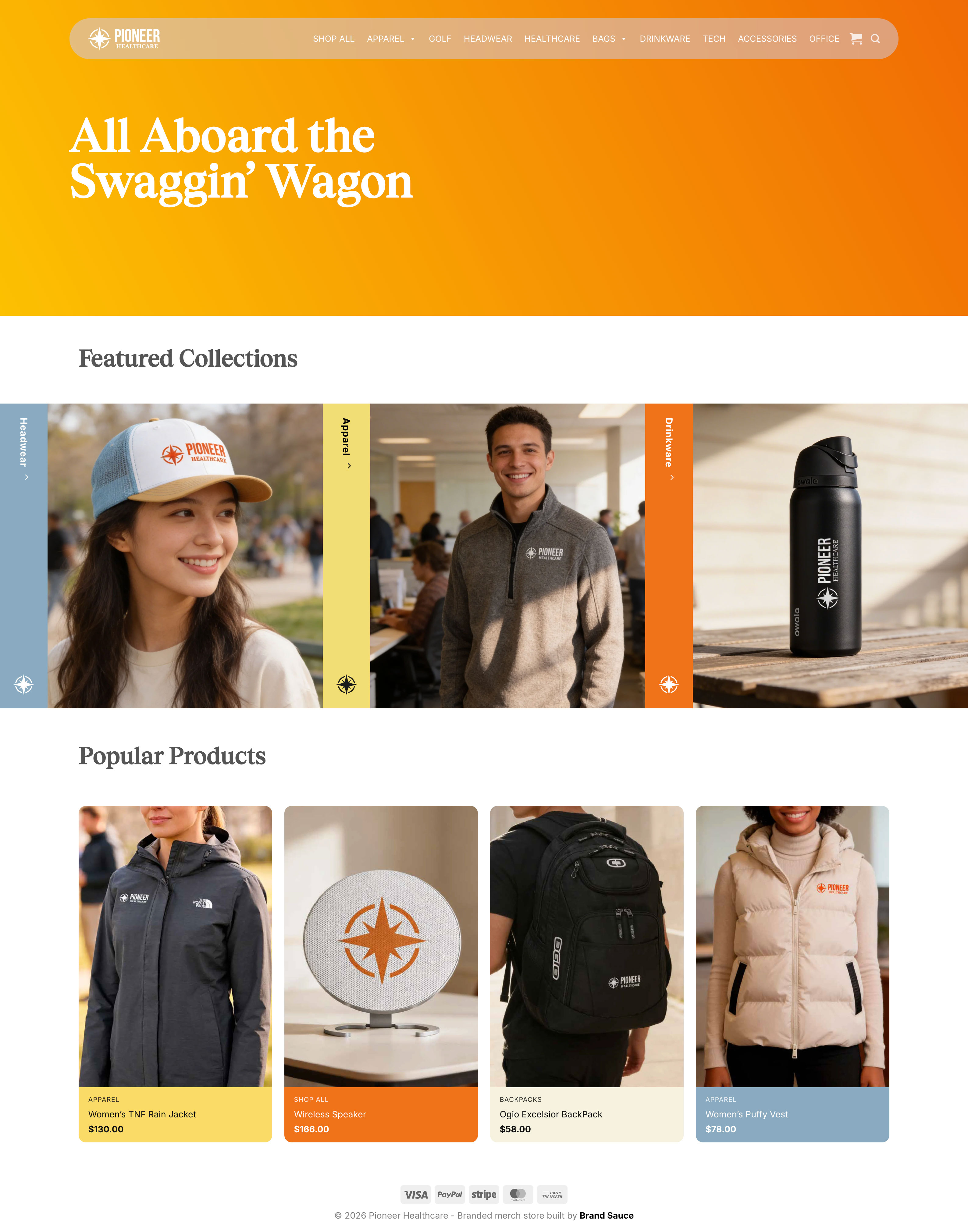 Healthcare company store example